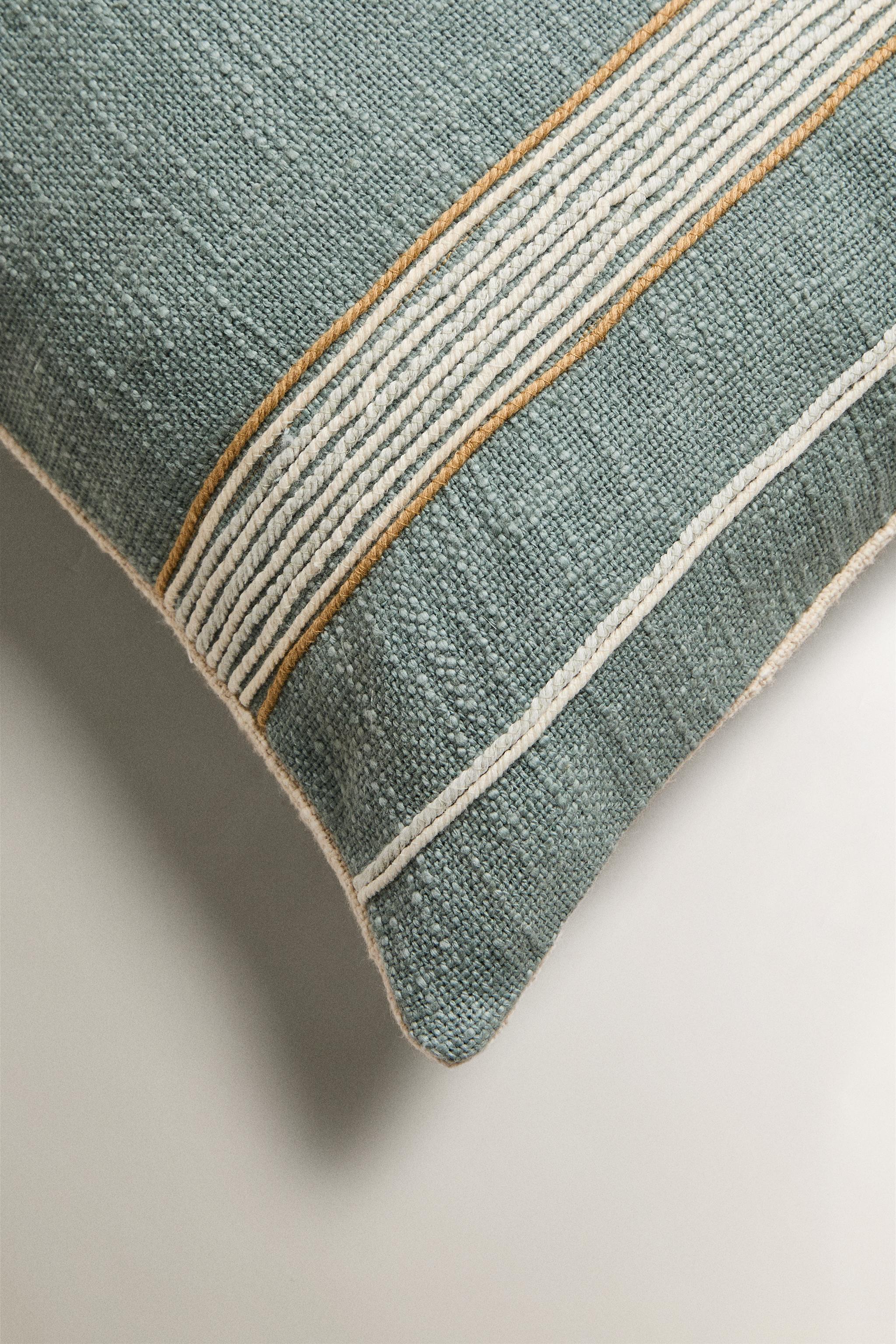 HOUSSE DE COUSSIN RAYURES